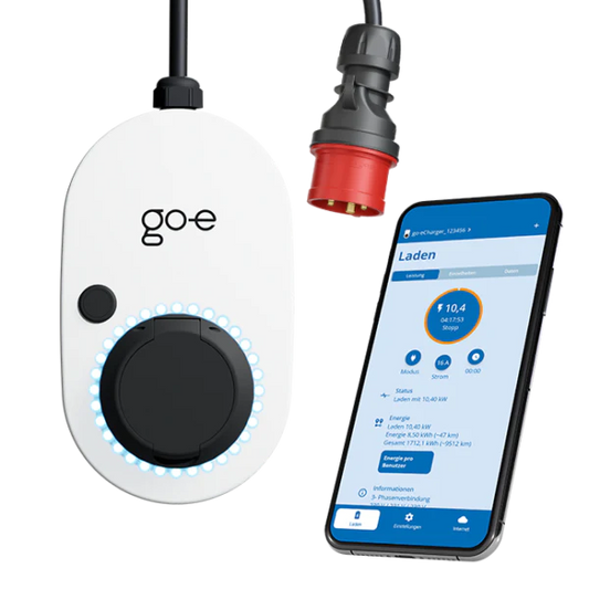 Stationary charging station go-e Charger Gemini Flex three-phase 22 kW | socket Type 2