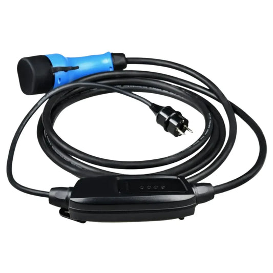 Portable mobile charging station 3.7 kW Duosida 16A Schuko to Type 2 5 meters