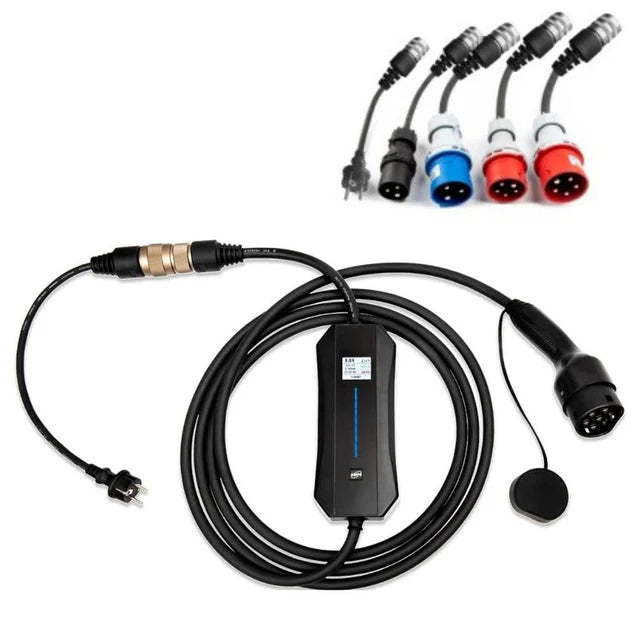 Portable - mobile charging station Teison 22 KW + adapters 